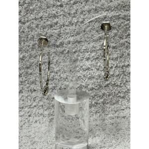 Monica Rich Kosann Sterling Silver Large Hoop Earrings #63568